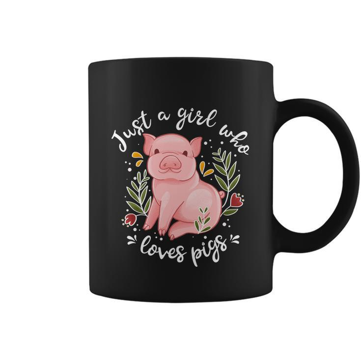 Pig Funny Gift Just Girl Who Loves Pigs Pig Lovers Gift Graphic Design Printed Casual Daily Basic Coffee Mug