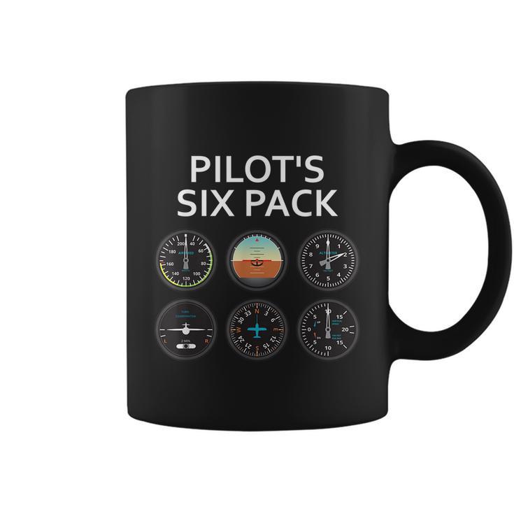 Pilots Six Pack Funny Aviation Coffee Mug