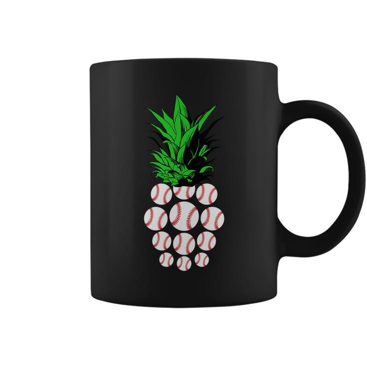 Pineapple Baseball Tshirt Coffee Mug