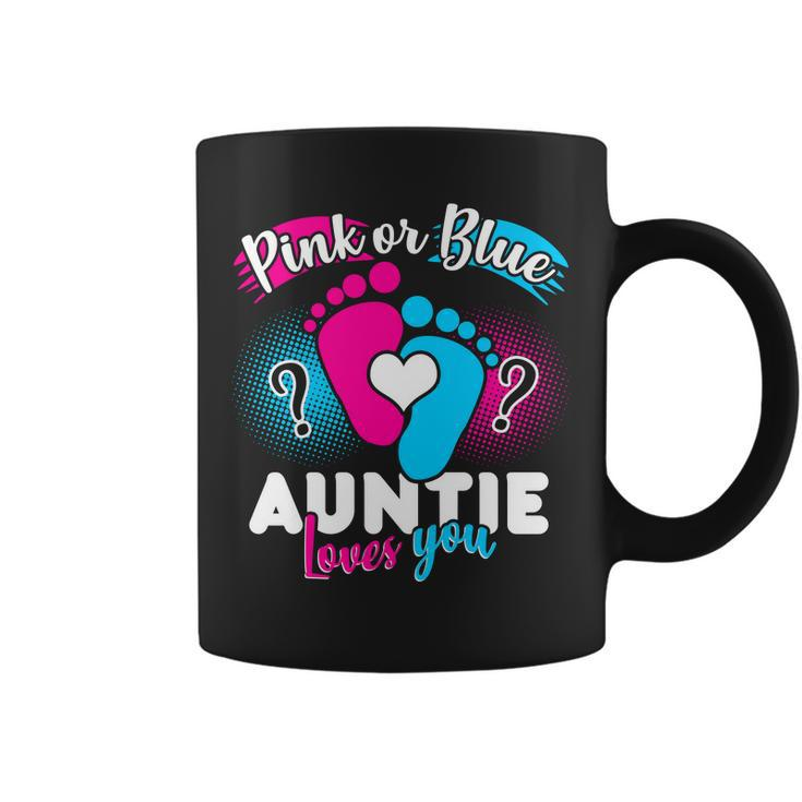 Pink Or Blue Auntie Loves You Coffee Mug