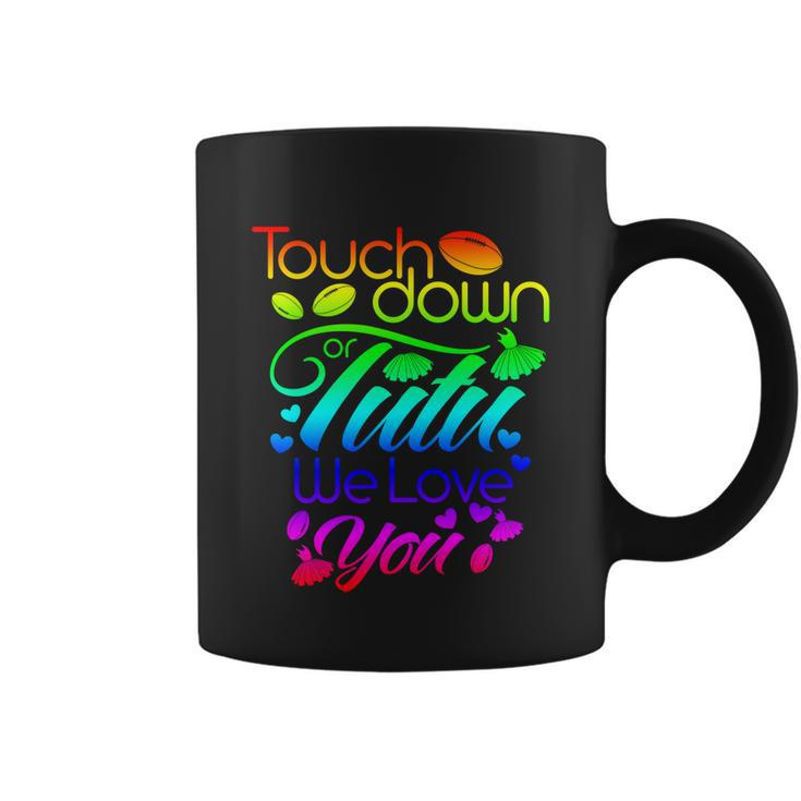 Pink Or Blue Touchdown Or Tutu We Love You Gender Reveal Gift Coffee Mug
