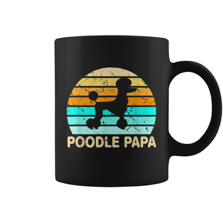 Poodle Papa Dog Lover Grandfather Retirement Poodle Coffee Mug