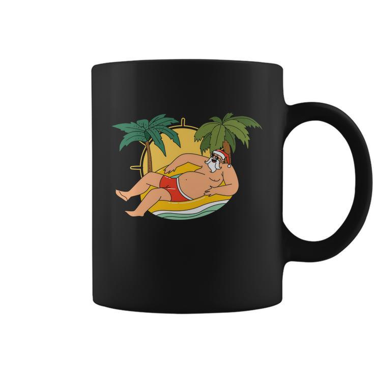 Pool Party Santa Christmas In Christmas In July V2 Coffee Mug