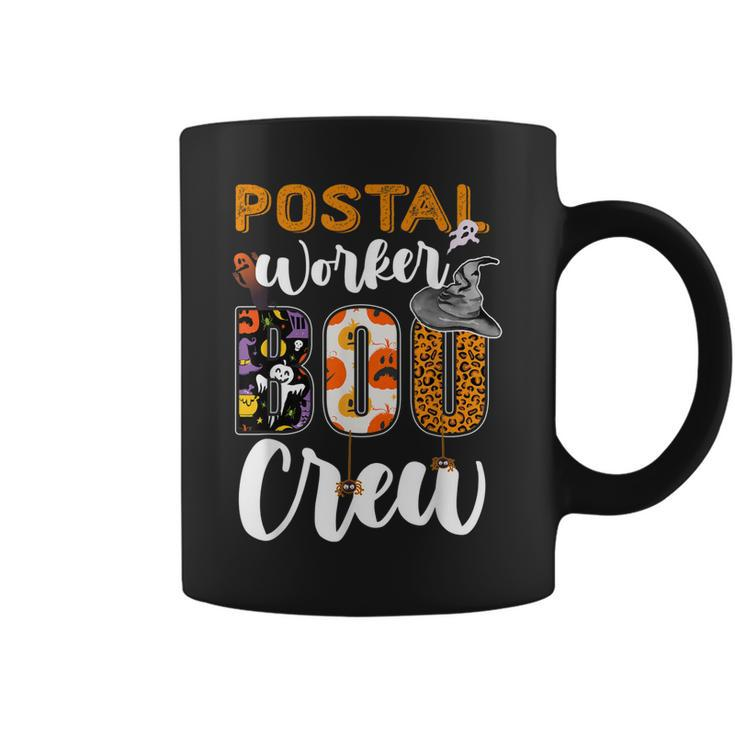 Postal Worker Boo Crew Funny Halloween Technician Matching  Coffee Mug