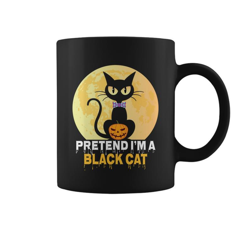 Pretend Im A Black Cat Halloween Quote Coffee Mug