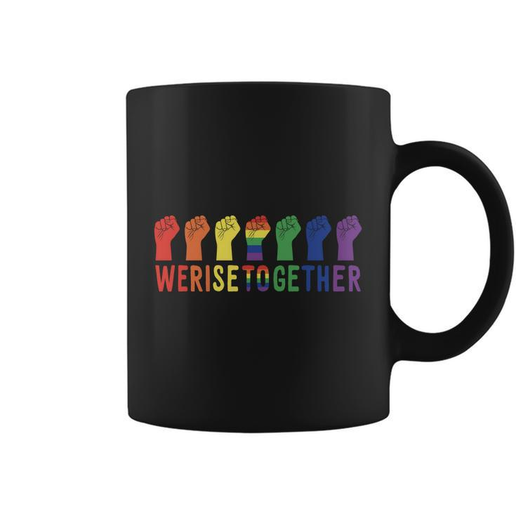 Pride Month We Rise Together Lgbt Pride Coffee Mug