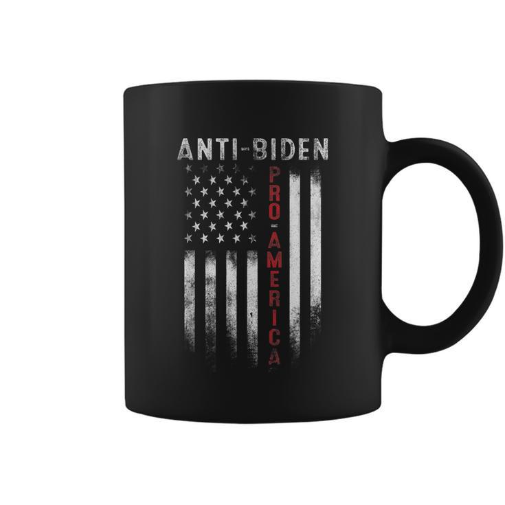 Pro America Anti Biden Usa American Flag Patriotic Tshirt Coffee Mug