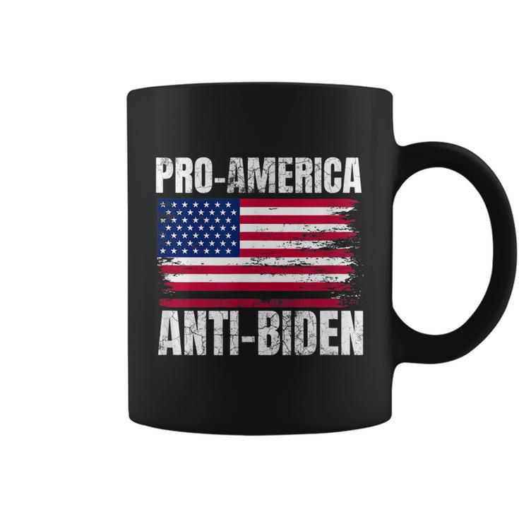 Pro America Anti Joe Biden Usa Flag Political Patriot Coffee Mug