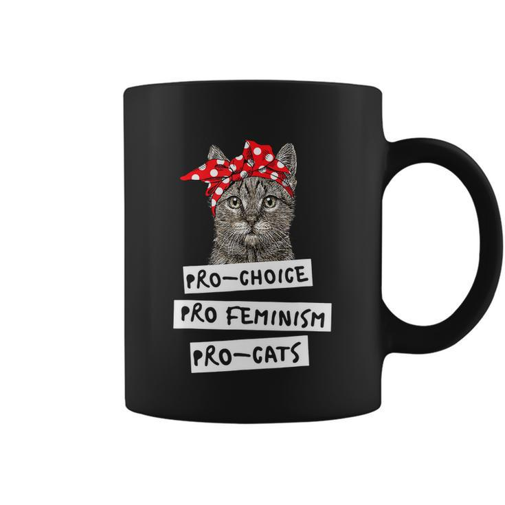 Pro Choice Pro Feminism Pro Cats Shirt Gift Coffee Mug