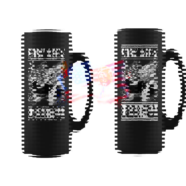 Pro Trump Party Like A Patriot Fourth Of July 4Th Coffee Mug