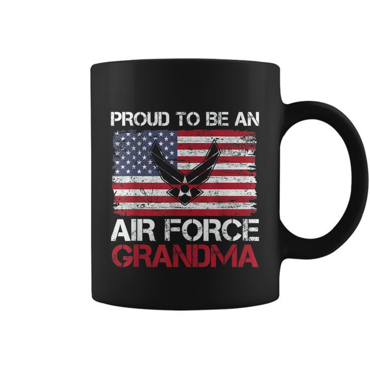Proud Air Force Grandma Funny American Flag V2 Coffee Mug