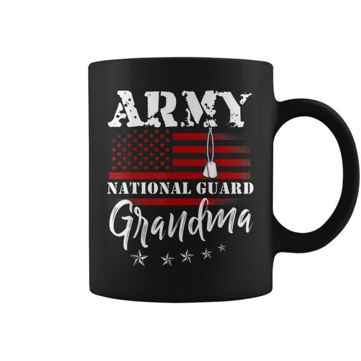 Proud Army National Guard Grandma Us Flag  Us Military  Coffee Mug