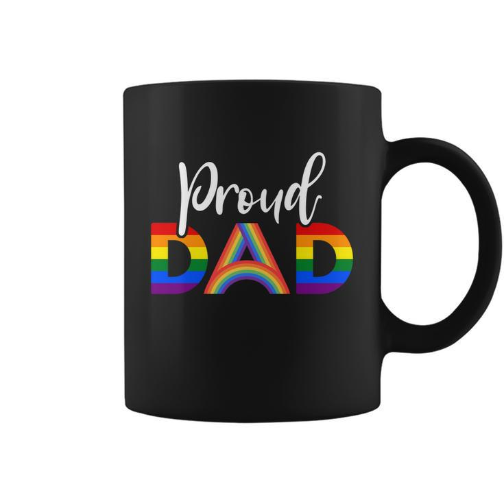 Proud Dad Lgbt Gay Pride Month Lgbtq Parent Funny Gift Coffee Mug
