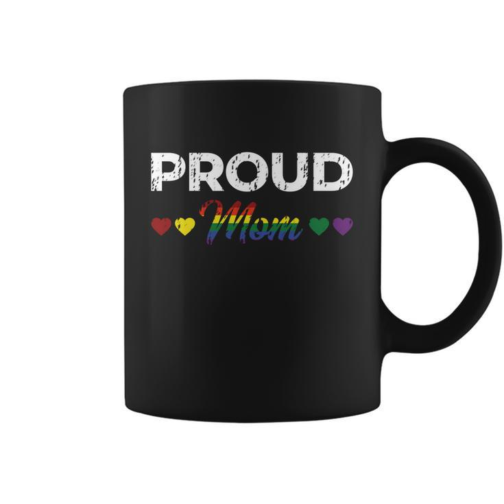 Proud Mom Gay Lesbian Lgbtq Pride Rainbow Mothers Day Gift V3 Coffee Mug