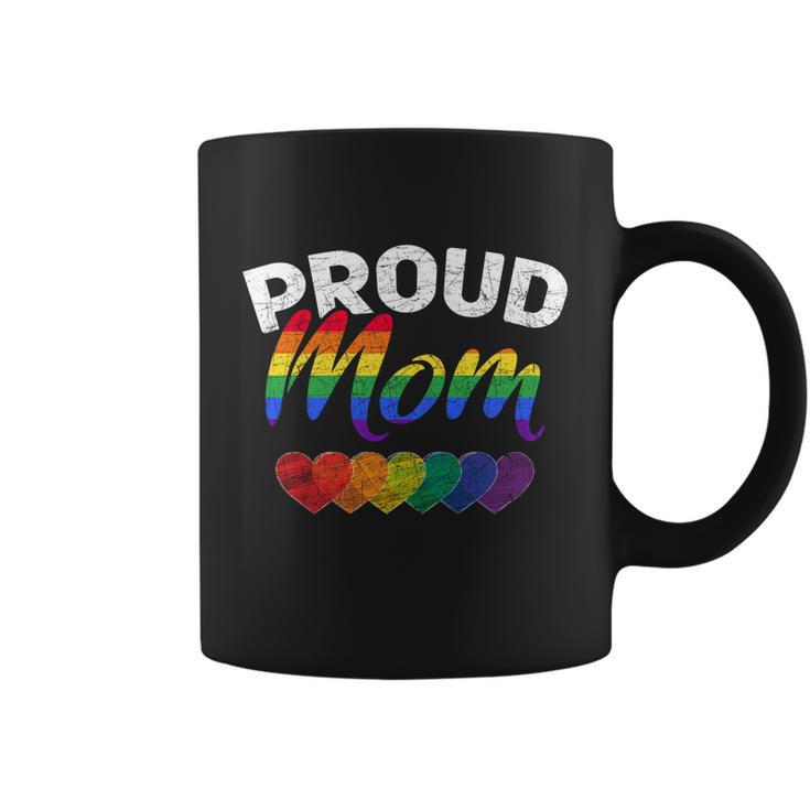 Proud Mom Lgbtq Gay Pride Queer Mothers Day Gift Lgbt Gift Coffee Mug