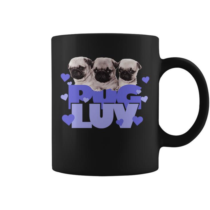 Pug Luv Tshirt Coffee Mug