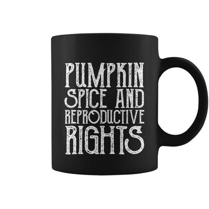 Pumpkin Spice And Reproductive Rights Vintage Feminist Gift Coffee Mug