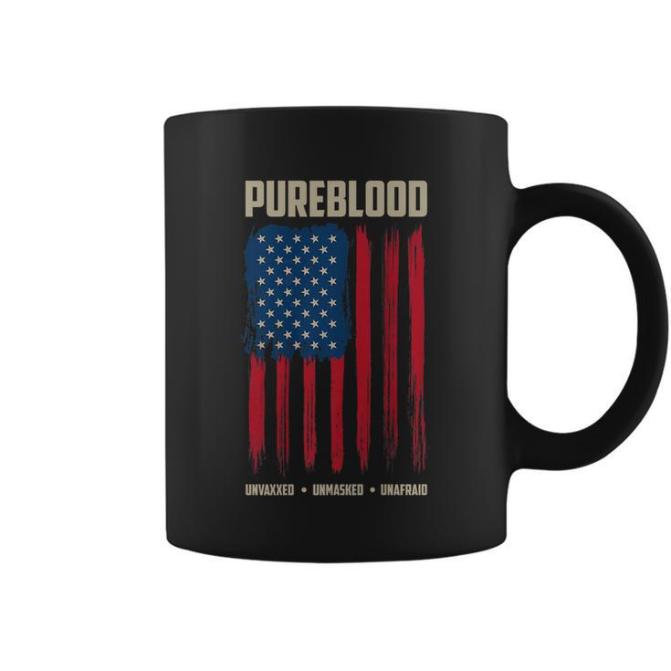 Pureblood American Flag Pure Blooded Patriot Coffee Mug