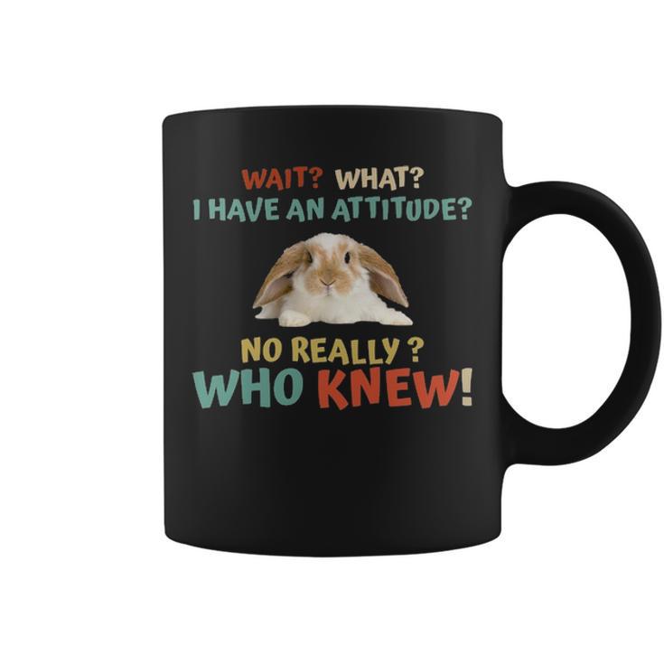 Rabbit Attitude Really  Coffee Mug