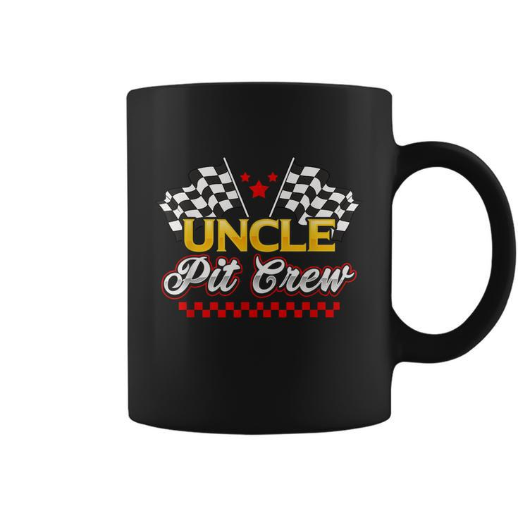 Race Car Birthday Party Racing Family Uncle Pit Crew Coffee Mug