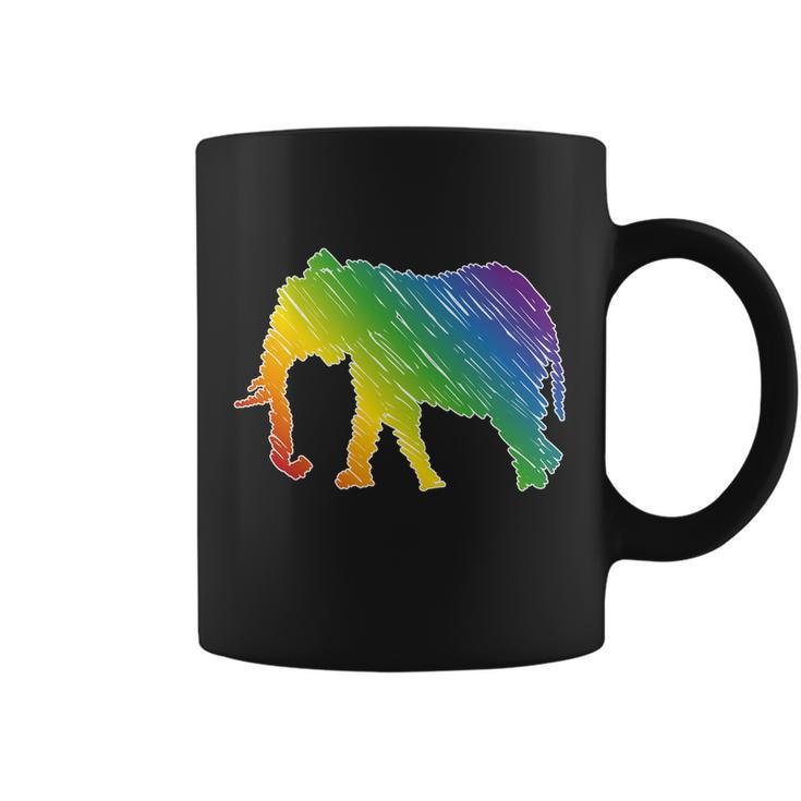 Rainbow Elephant V2 Coffee Mug