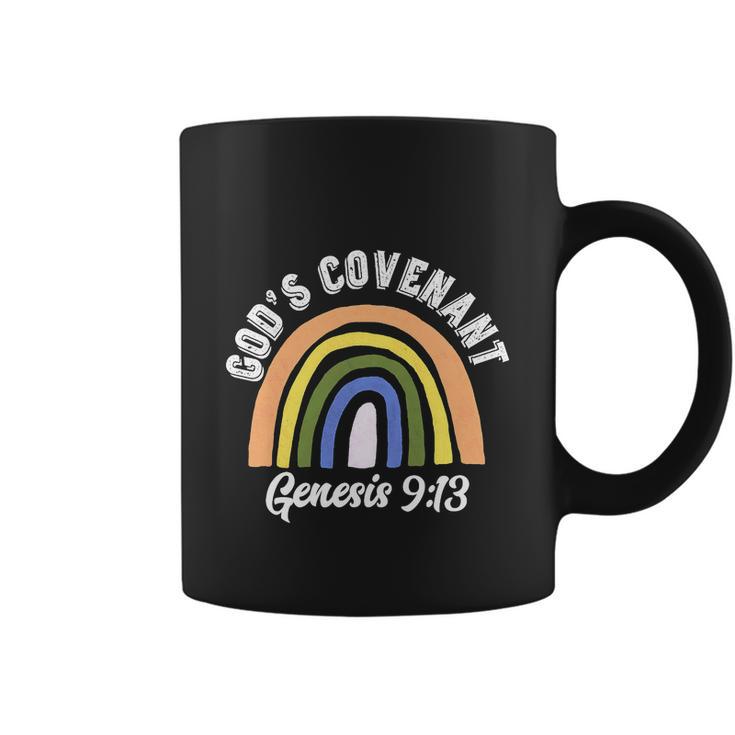 Rainbow Gods Covenant Bible Funny Christian Lover Coffee Mug