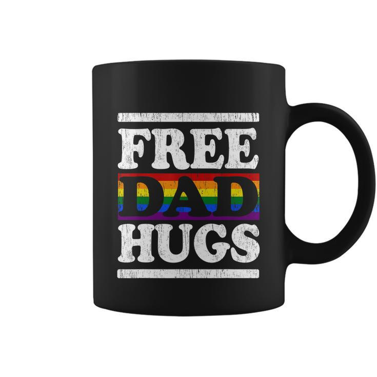 Rainbow Proud Lgbt Fathers Day Free Dad Hugs Gift Coffee Mug