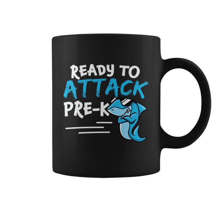 Ready To Attack Prek Shark Back To School Coffee Mug