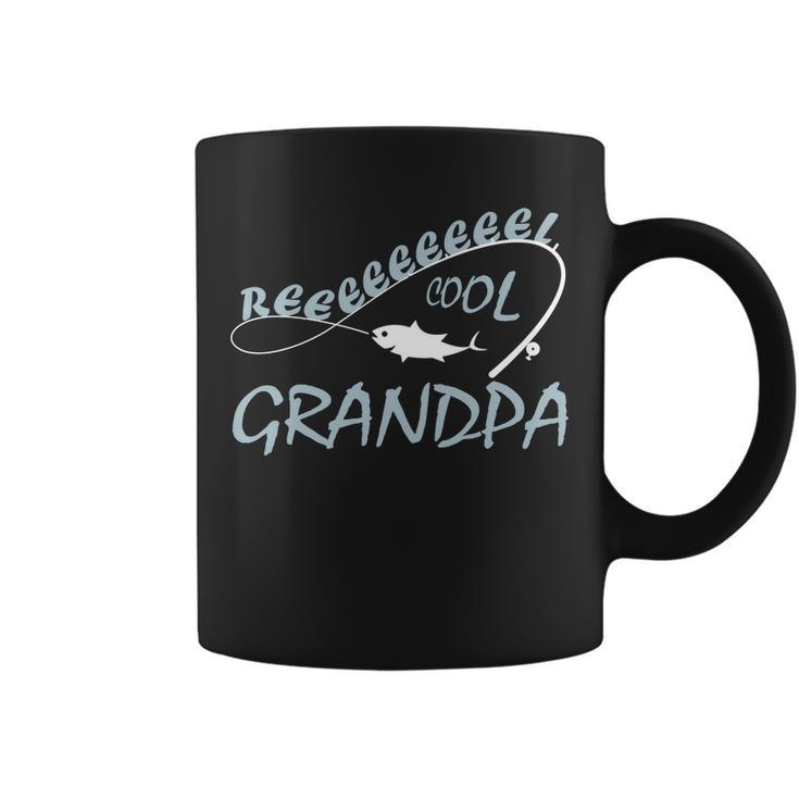 Real Cool Fishing Grandpa Tshirt Coffee Mug