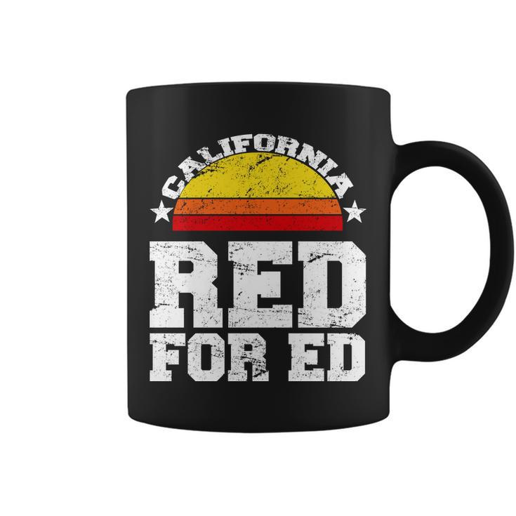 Red For Ed California Sunset Disstressed Coffee Mug