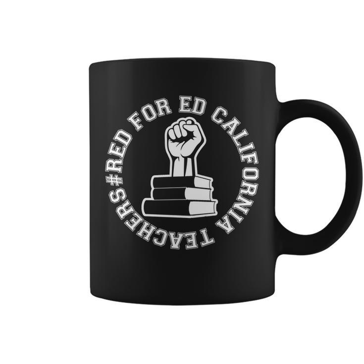 Red For Ed Resist Fist California Teachers Tshirt Coffee Mug