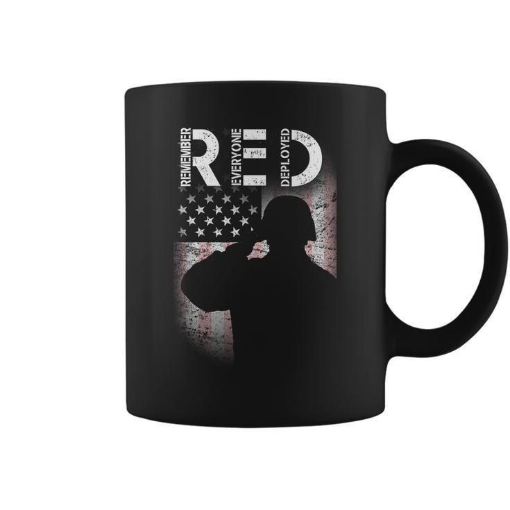 Red Friday Remember Everyone Deployed Flag V2 Coffee Mug