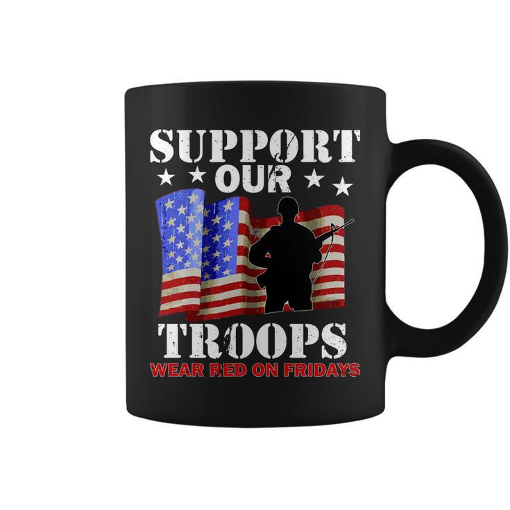 Red Friday Support Our Troops Coffee Mug