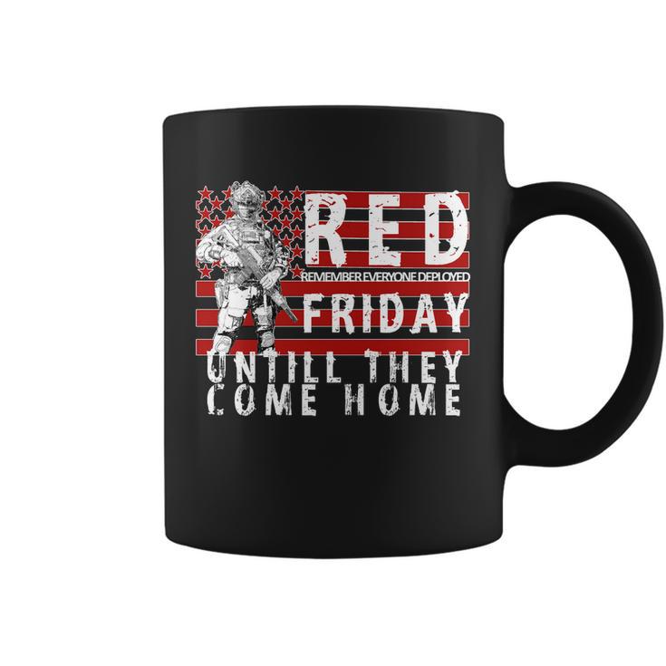 Red Friday Until They All Come Home Support Our Veterans Tshirt Coffee Mug