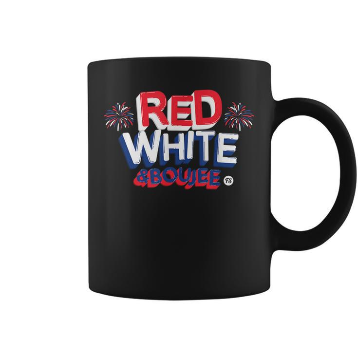 Red White And Boujee Funny 4Th Of July Patriotic July Fourth  V2 Coffee Mug
