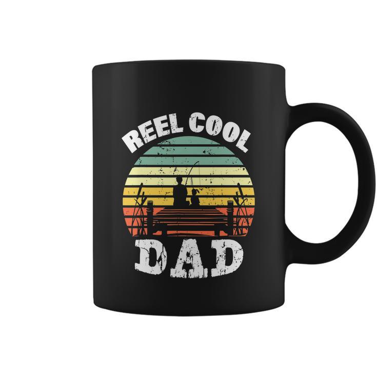 Reel Cool Dad Fisherman Daddy Funny Fathers Day Coffee Mug