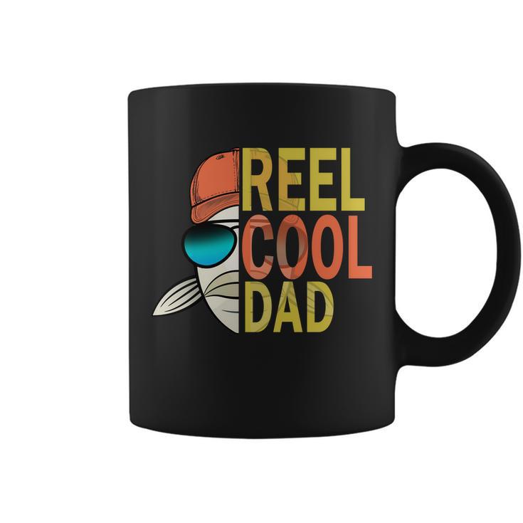 Reel Cool Fishing Dad Funny Tshirt Coffee Mug