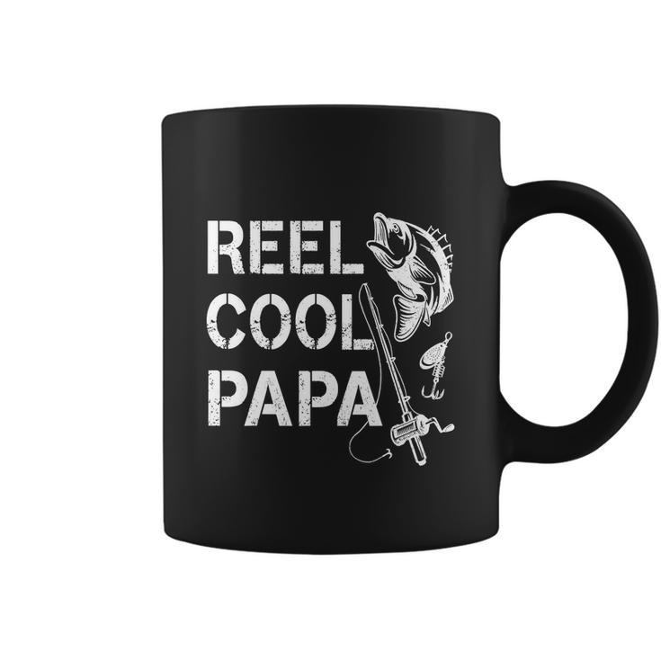 Reel Cool Papa Fishing Dad Fathers Day Fisherman Fish Coffee Mug