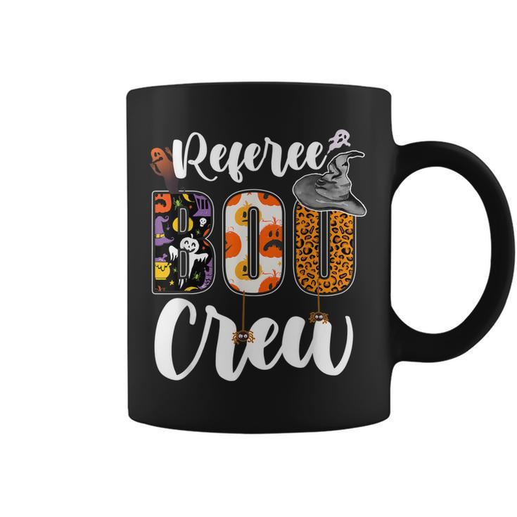 Referee Boo Crew Ghost Funny Referee Halloween Matching  Coffee Mug
