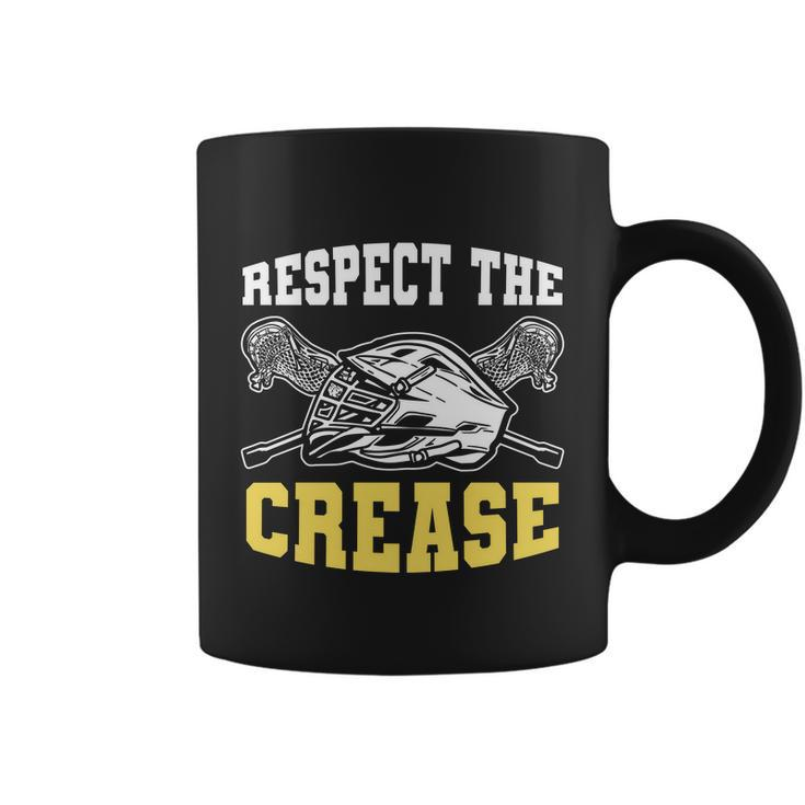 Respect The Crease Lacrosse Goalie Lacrosse Plus Size Shirts For Men And Women Coffee Mug
