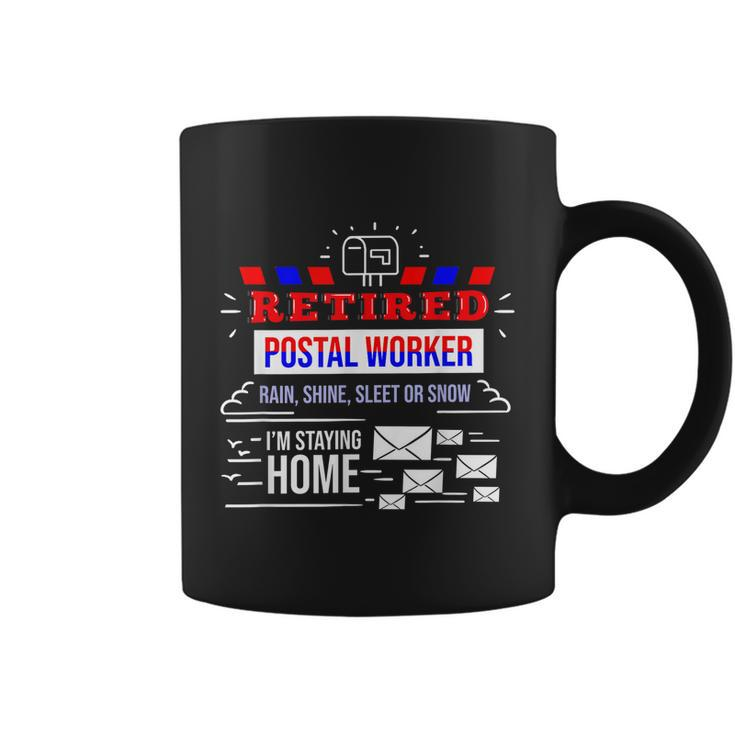 Retired Post Office Postal Worker Retirement Postman V2 Coffee Mug
