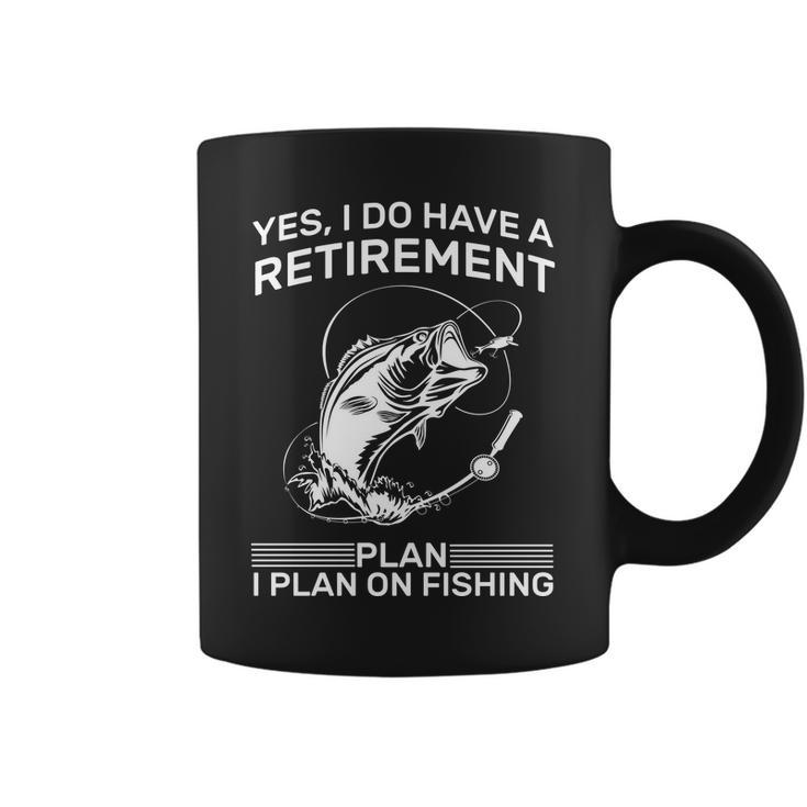Retirement Plan Fishing Tshirt Coffee Mug