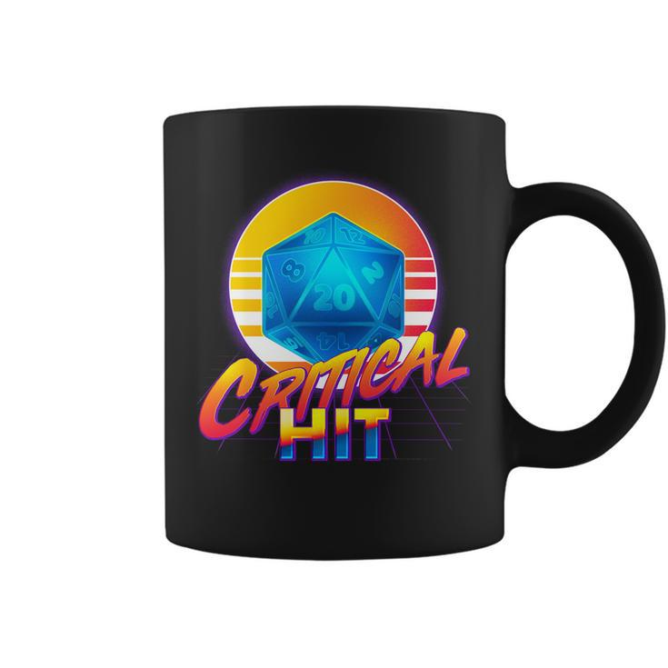 Retro 80S Dnd Critical Hit Coffee Mug