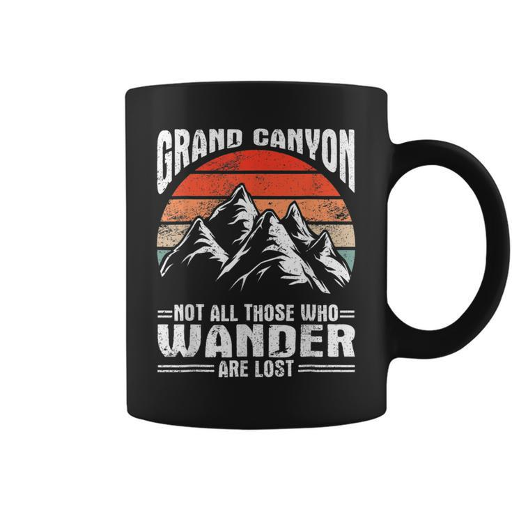 Retro Arizona Hiking Grand Canyon National Park Grand Canyon  Coffee Mug