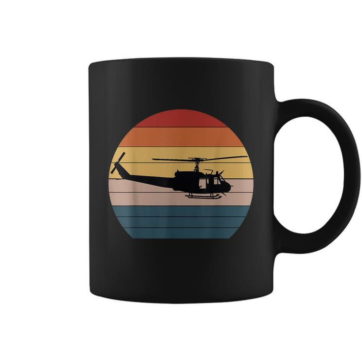 Retro Huey Veteran Helicopter Vintage Air Force Gift Coffee Mug