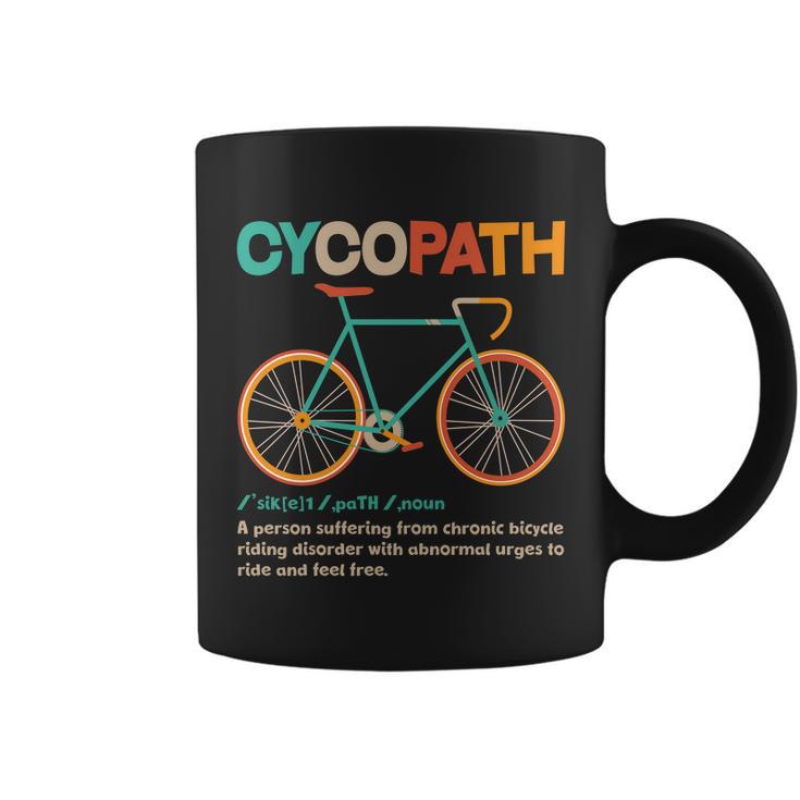 Retro Style Colors Cycopath Definition Coffee Mug