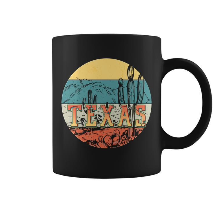 Retro Texas Desert Emblem Coffee Mug