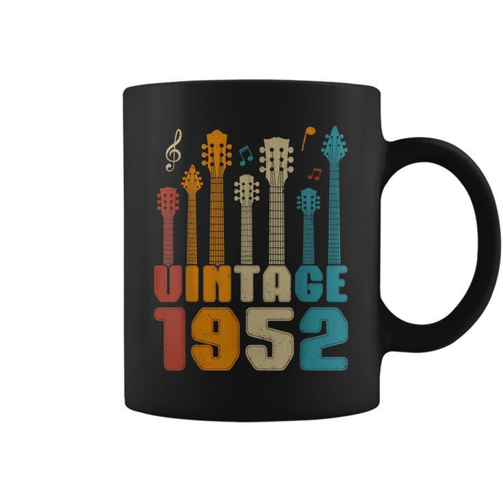 Retro Vintage 1952 Birthday Party Guitarist Guitar Lovers  Coffee Mug