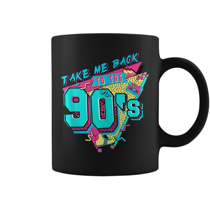 Retro Vintage Music Tape 90S Take Me Back To The 90S  Coffee Mug