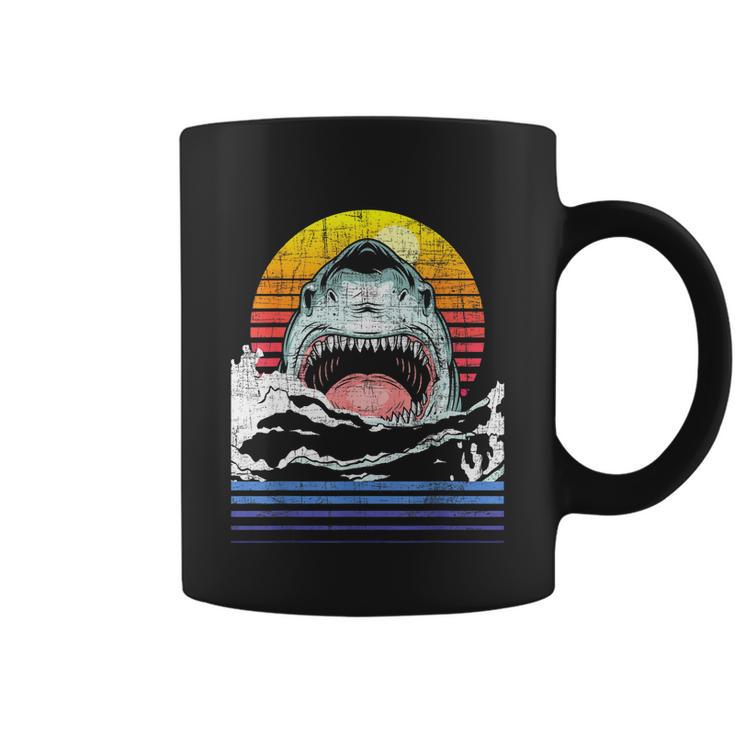 Retro Vintage Shark Marine Biologist Wildlife Shark Lovers Coffee Mug